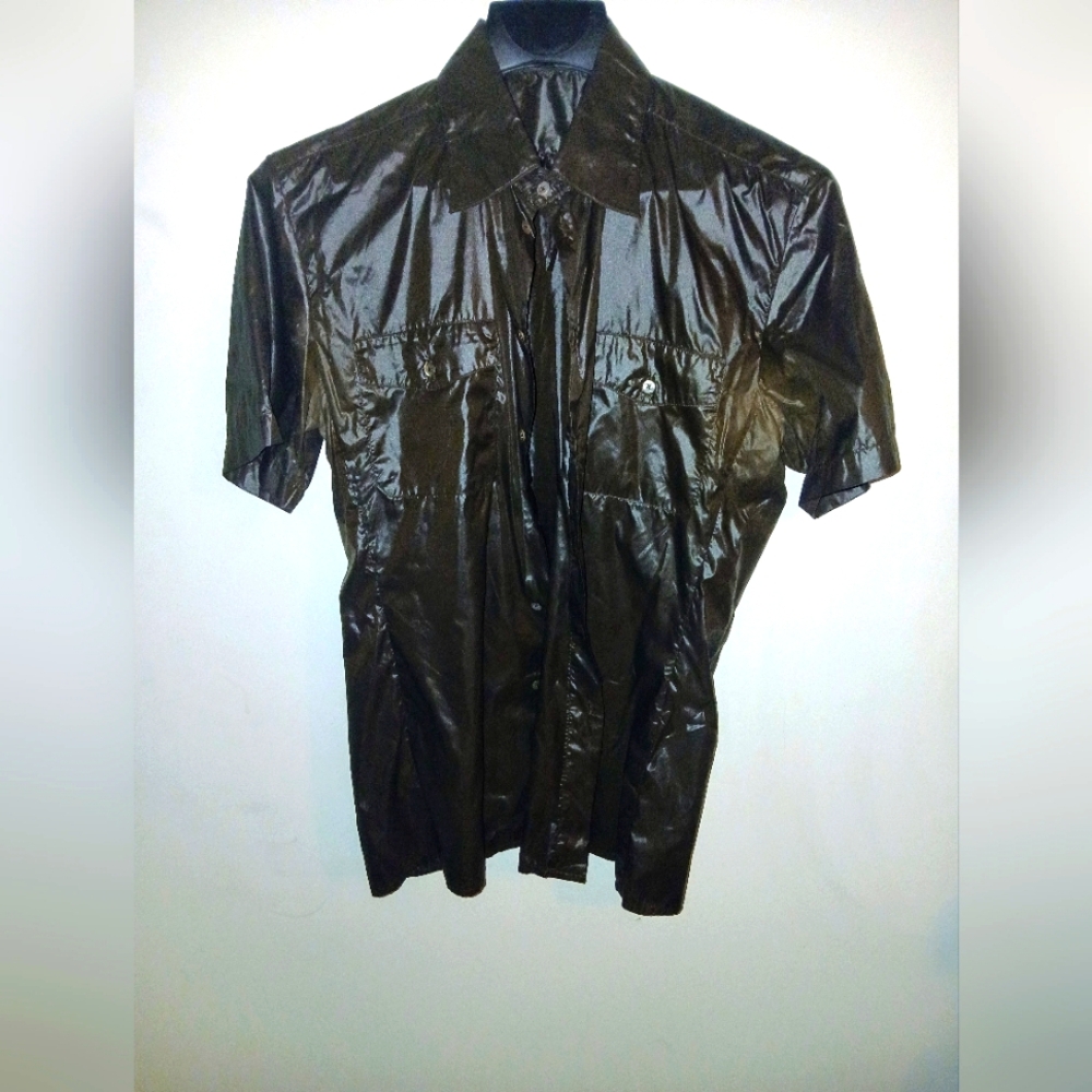 EXTREMELY RARE Richard Tyler Brown Polyanide Shirt